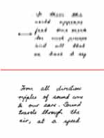 Left Margin in Handwriting